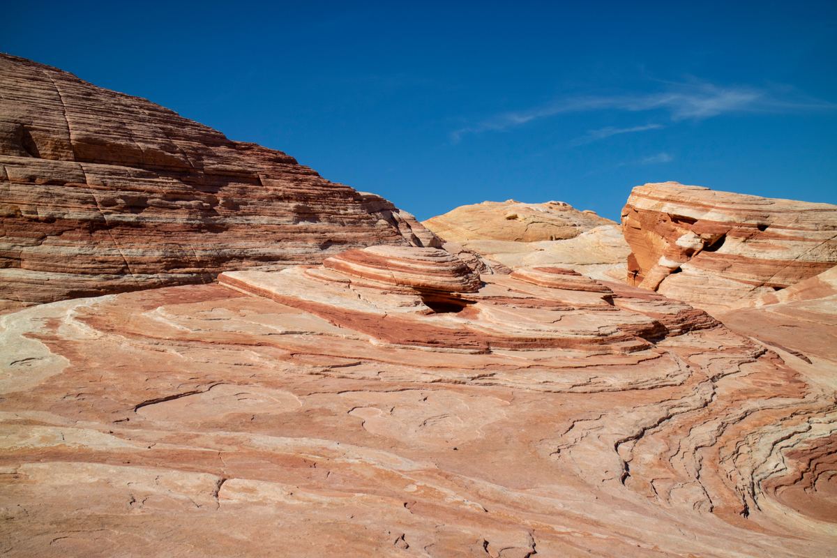 Summer scene at Valley of Fire Nevada